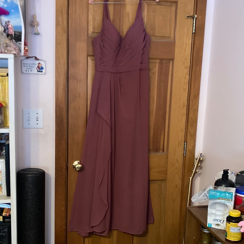Azazie Plum Maxi Dress